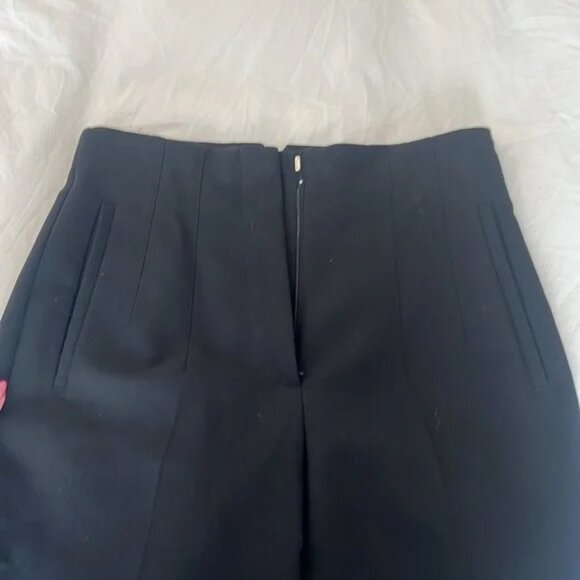 ZARA Women’s Black High-Waist Tapered Leg Pleated Pants | Size XL - Picture 7 of 7